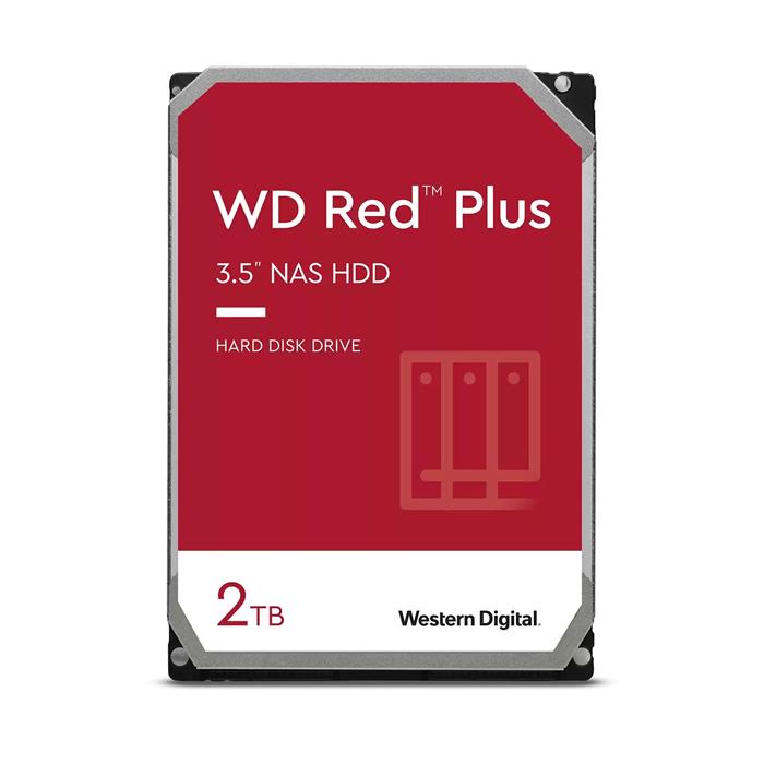 WD Red Plus 2TB, 3.5" HDD pro NAS, 5400rpm, 64MB, SATA, 3R