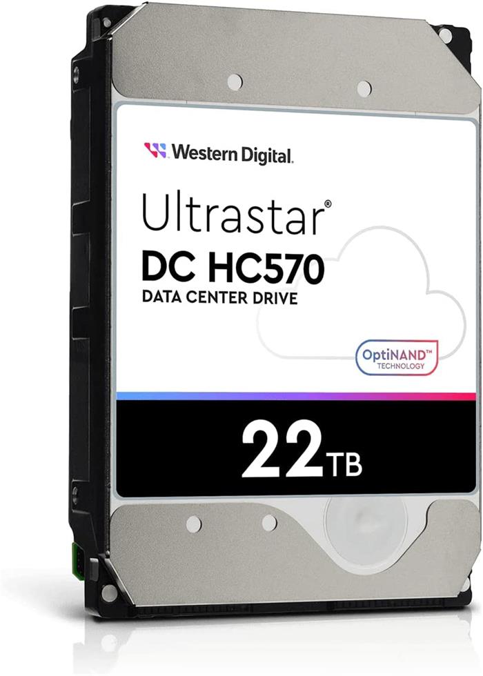 WD Ultrastar DC HC570 22TB, 3.5" HDD, 7200rpm, 512MB, SATA III, 5RZ