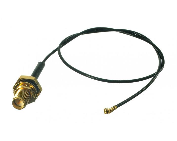 Wifi propojovací kabel (pigtail) U.FL -> reverzní SMA female, 15cm