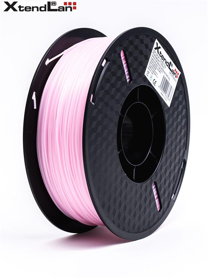 XtendLAN PLA filament 1,75mm svítící červený 1kg