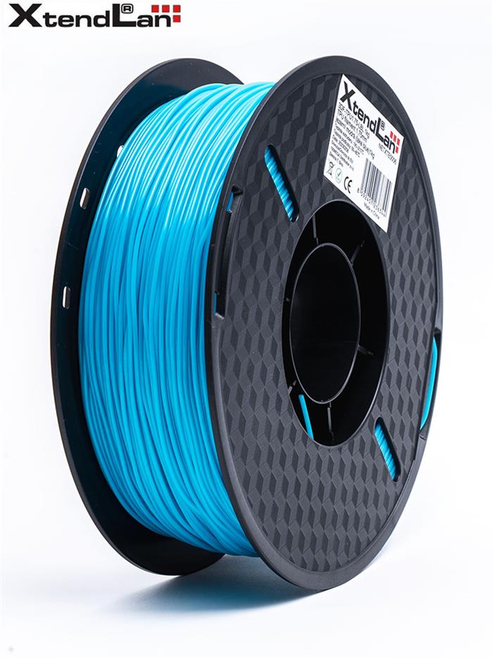 XtendLAN TPU filament 1,75mm jezerní modrá 1kg