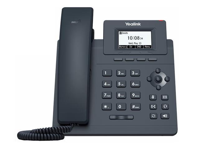 Yealink SIP-T30P SIP telefon, PoE, 2,3" 132x64 nepodsv. LCD, 1 x SIP úč., 100M Eth