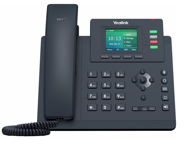 Yealink SIP-T33G SIP telefon, PoE, 2,4" 320x240 barevný LCD, 4 x SIP úč., GigE