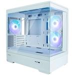 Zalman skříň P30 White / miniT / 3x120mm fan ARGB / USB 3.0 / USB-C / temperované sklo / bílý