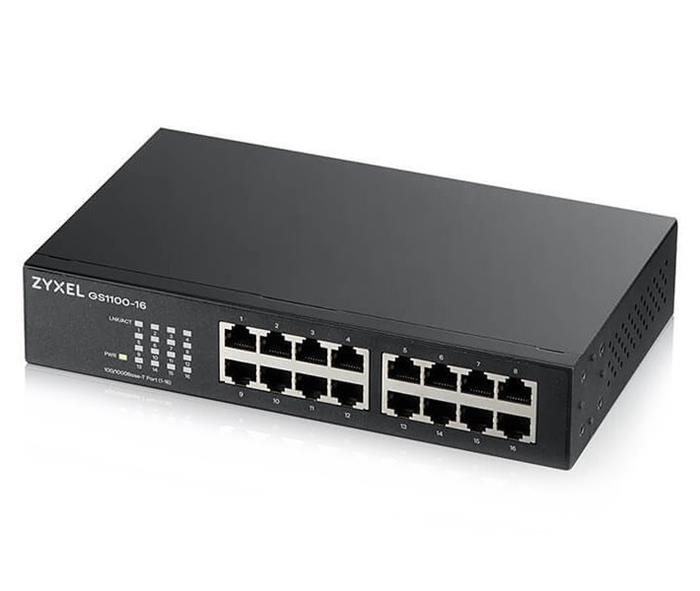 ZyXEL GS1100-16, 16-port Gigabit Unmanaged Switch v3